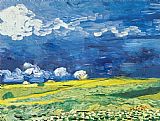 Wheatfield under a Cloudy Sky by Vincent van Gogh